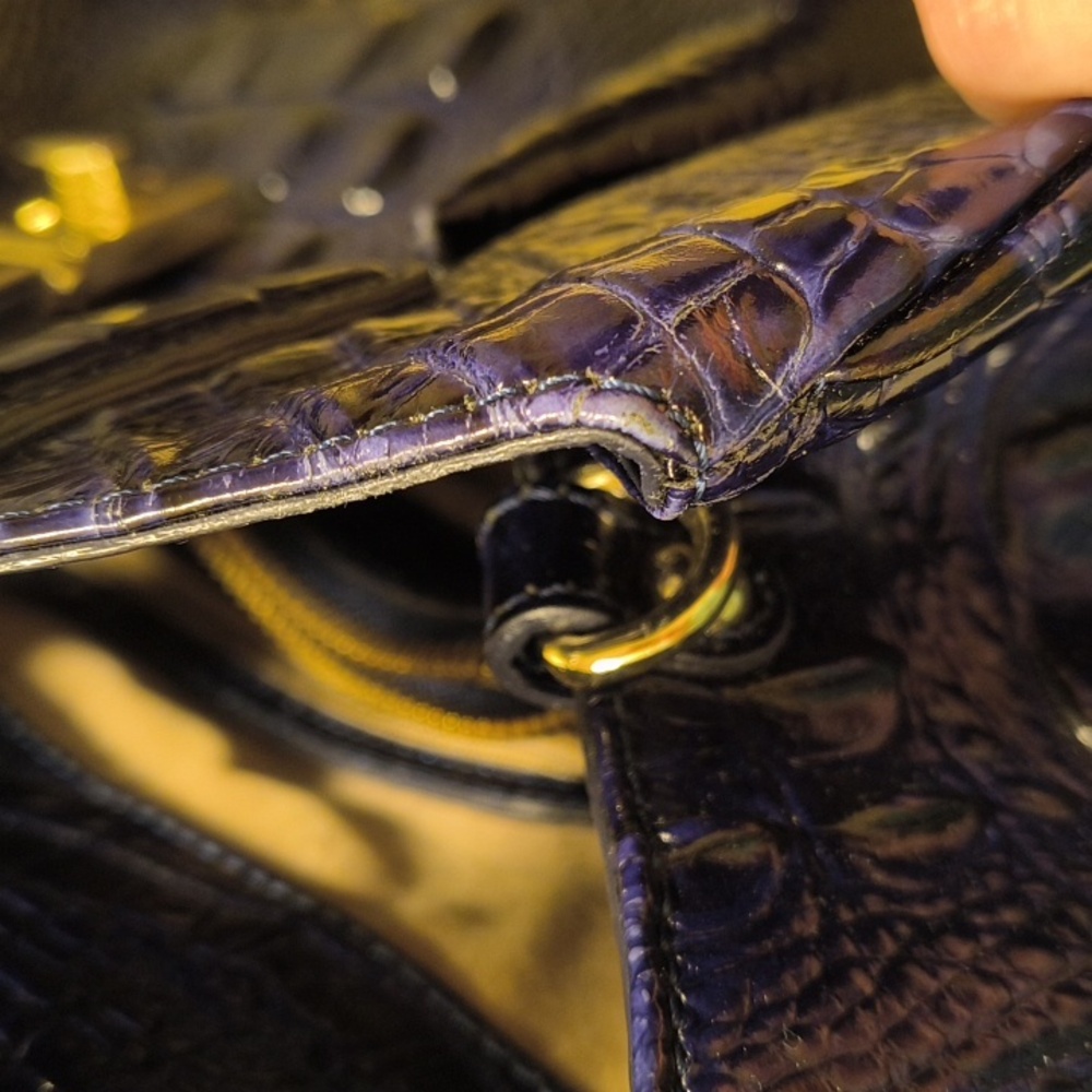 Dark Blue Brahmin Bag - Picture 12 of 16